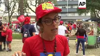 Lula supporters celebrate May Day in Brazil