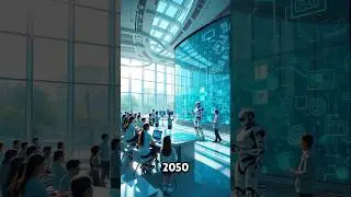 Today's vs 2050 😎😎 School, Farm etc #2050 #today #ai #futureworld