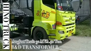 HINO Truck Angkut Trafo 40 TON #indonesia #transformers #powerenergy #aceh