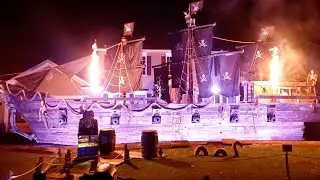 Dad Creates 50ft Pirate Ship For Daughters Dream Halloween
