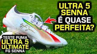 A Ultra 5 Ultimate &eacute; quase PERFEITA? - Teste chuteira campo Puma Ultra 5 Ultimate FG