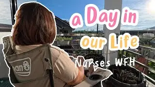 Realistic Day and Cooking Before our 9-5 WFH | Nurses Working From Home