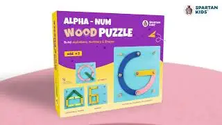SPARTAN KIDS&reg; Wooden Alphabet Puzzle Toys | Montessori ABC Learning for Ages 3-5