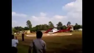Politician's are using helicopters for travel in confict hit Bastar region