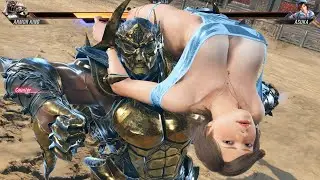 Безумный бой с Армор Кингом против Аски Дрейпгёрл! Tekken8 Ryona