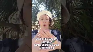 Reiki Activation With Blue Apatite 🤍 Winter Energy Clearing & Recharging 🤍 ASMR 🤍 Details Below