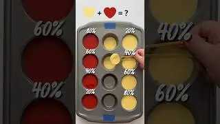 💛❤️Color Mix Experiment &ndash; Mysterious Tones For Art & DIY! #colors #satisfying