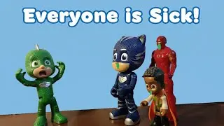 PJ Masks Everyone is Sick! - PJ Masks Toys Videos in English