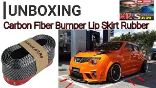 #unboxing :Carbon Fiber Bumper Lip Skirt Rubber//#cheapest #amazon