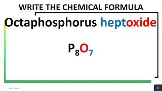 Writing Chemical Formulas for Covalent Compounds