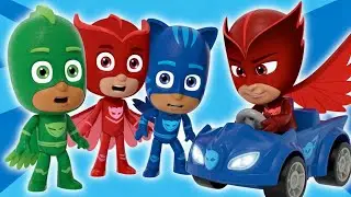 A Toy Story! PJ Masks Fight for a Delicious Cake!
