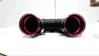 76mm Air Intake Induction Kit Flexible Cold Feed Duct Pipe 100CM
