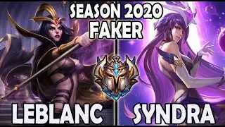 Faker LEBLANC vs SYNDRA [ MID ] Ranked Challenger Korea