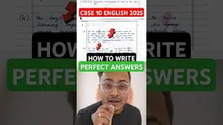How To Write Perfect Answers For English Boards CBSE 10?😱 #cbse #abhisheksir #class10english