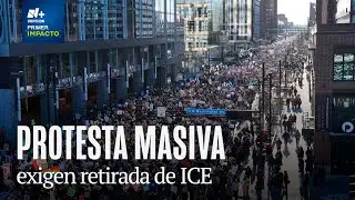 Miles de personas protestan en Minneapolis contra redadas de ICE; llaman a paro nacional