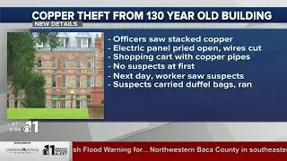 WATCH: Evidence that copper thieves repeatedly targeted 1800s era building in Colorado Springs