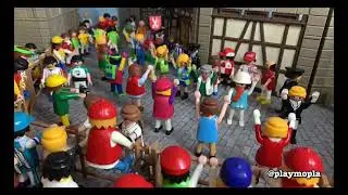 Encierro campero y urbano de Cuéllar en playmobil