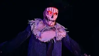 Party City Drop Down Scarecrow Animatronic Demo | Halloween 2023