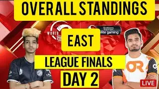 OVERALL STANDINGS PMWL D2 FINALS  EAST || pubg mobile world league season zero