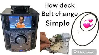 how deck belt change.   cassette player belt replacement.