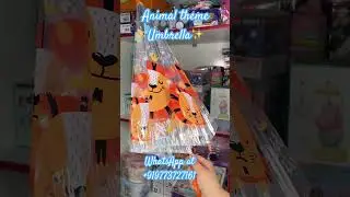 Cute Animal Theme Transparent Umbrella to beat the heat of the sun in summers✨✨💕💕