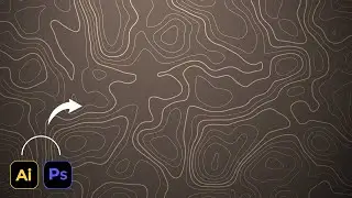 Create Topographic Contour background Using Photoshop and Illustrator
