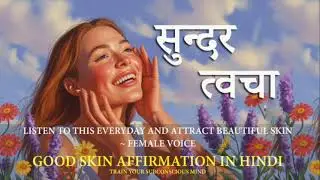 सुन्दर त्वचा ~ beautiful skin affirmation in hindi