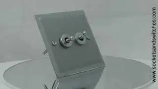 Duo Premier Satin Chrome with Polished Chrome Edge Sockets & Switches
