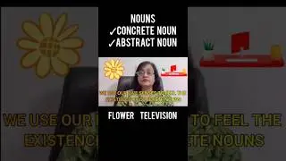 TYPES OF NOUNS- CONCRETE & ABSTRACT NOUN- ENGLISH GRAMMAR #nouns #grammar #englishvocabulary #shorts