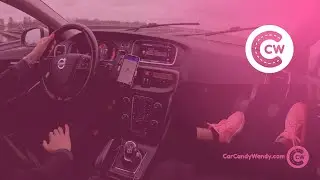 ✳️DRIVING HIGHWAY🛣 legging, hoodie, pink Nike sneakers, socks, manual Volvo V40, Car ASMR