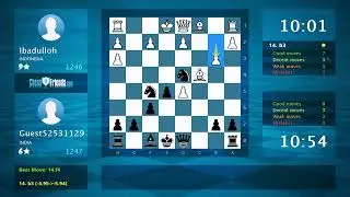 Chess Game Analysis: Ibadulloh - Guest52531129, 0-1 (By ChessFriends.com)