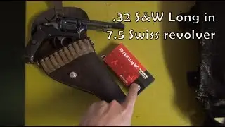 Совместимость с боеприпасами: .32 S&W Long в 7,5-мм швейцарском револьвере