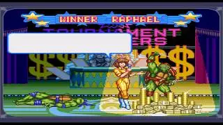 TMNT: Tournament Fighters (SNES) Raphael Playthrough