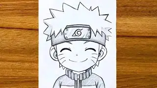 How to Draw Naruto for Beginners | Drawing Naruto Uzumaki | Naruto Shippuden characters drawing easy