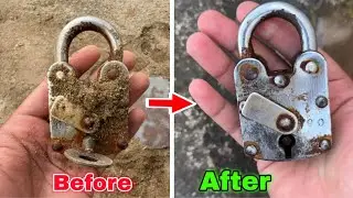 How to Clean and Remove Rust from a Lock | Lock Restoration Tutorial 