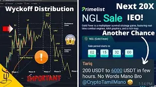 Important! Bitcoin is Following Wyckoff Distribution - Huobi Primelist Token NGL - Crypto Tamil