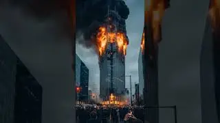 Crowd Captures Tower Inferno Up Close &mdash; Flames Tear Through Skyscraper