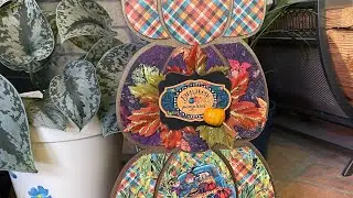 Autumn Orchard/Midnight Ride Reversible Stacked Pumpkin Decor Piece WalkThrough/Tutorial