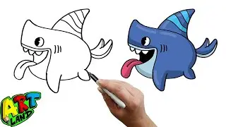 How to Draw SharkDog