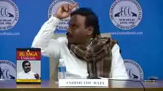 Former Minister Andimuthu Raja discusses his book 2G SAGA UNFOLDS at FCC on 7 2 2018