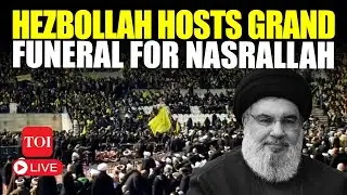 Nasrallah Funeral LIVE | Thousands Gather For Hezbollah Leader's Funeral in Beirut Amid IDF Strikes