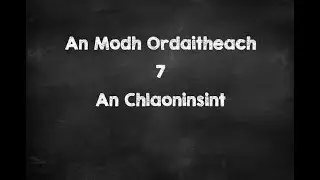 An Modh Ordaitheach sa Chlaoninsint