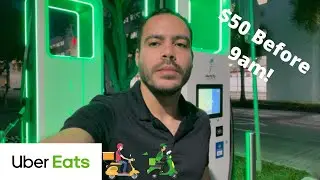 Uber Eats Only | I Made $50 Before 9am | Side Hustle 2021