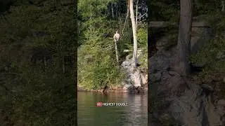 Sending it🌳🤸&zwj;♂️💦 #FlipReel #RopeSwing #TreeJump #Shorts #ExtremeFun #CapCut #ReelFlips #SendIt