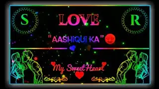 Colorfull Lyrical Couple Name Art Video Editing With KineMaster | Sajjad Creation | 2021 |