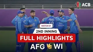 2nd Innings Highlights | Afghanistan vs West Indies | 1st T20I | January 19 | Dubai | ACB | 321J