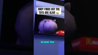 Andy finds out the toys are alive 😂 #toystory #shorts