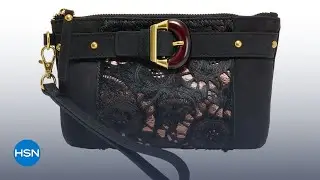 Sharif Legacy Haircalf and Nubuck Leather Wristlet Mini Bag | HSN
