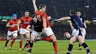 Dan Biggar clears Welsh lines under huge pressure! | RBS 6 Nations