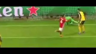 Robert Lewandowski - second Goal - Bayern Munich VS Arsenal 2-1 - 15/2/2017 HD
